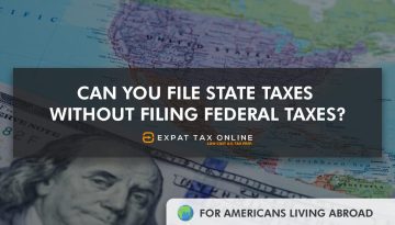 can you file state taxes without filing federal