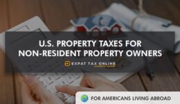 U.S. Property Taxes for Non-resident owners