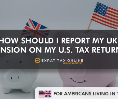 Reporting UK Pension on US Tax Return