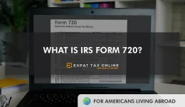 IRS Form 720 | Expat Tax Online